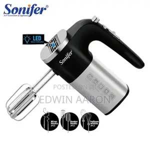 New Model Sonifer Hand Mixer (7078) With 3 Mixing Heads