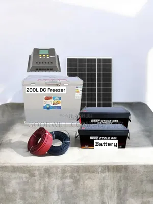 400w Solar Kit With 200 Liters DC/Solar Deep Freezer