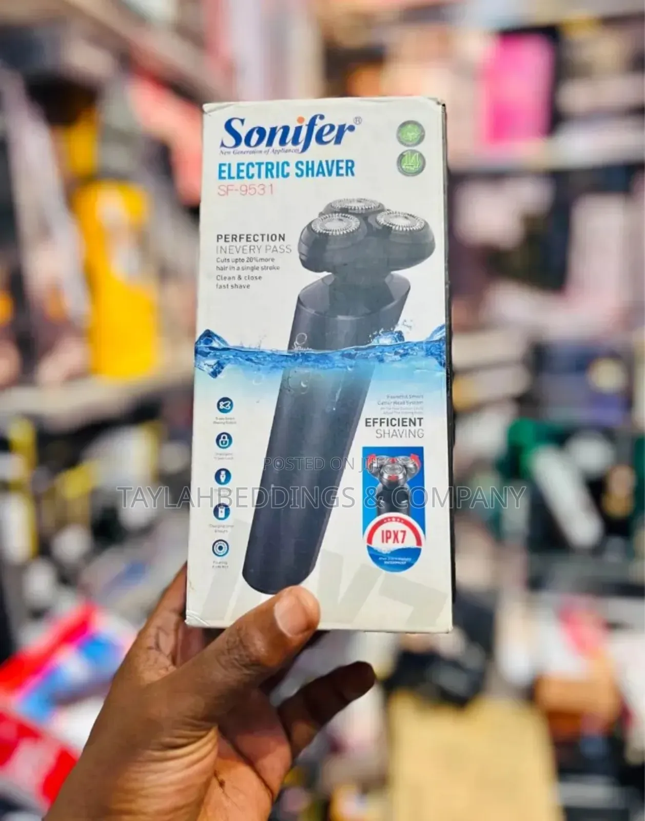Sonifer Electric Shaver, Unisex Razor Dry Wet Beard Trimmer