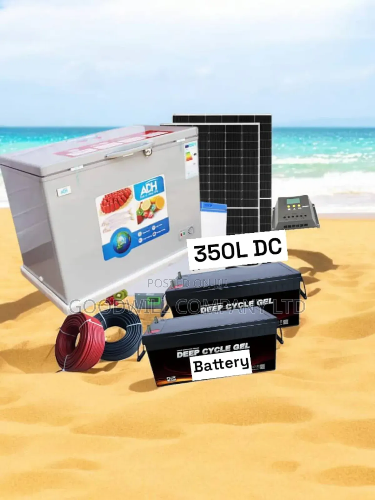 700w Solar Kit 350 Liters DC/Solar Deep Freezer