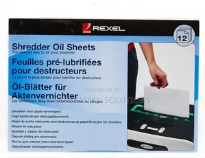 REXEL Paper Shredder Oil SHEETS | Pack of 12 A5 Size