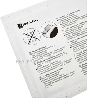 REXEL Paper Shredder Oil SHEETS | Pack of 12 A5 Size