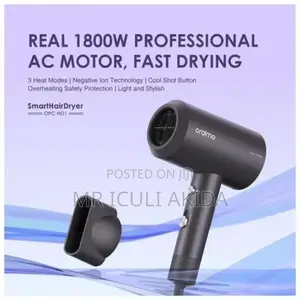 Oraimo Smart Hair Dryer 1800W Negative Smart Ion Hair Dryer