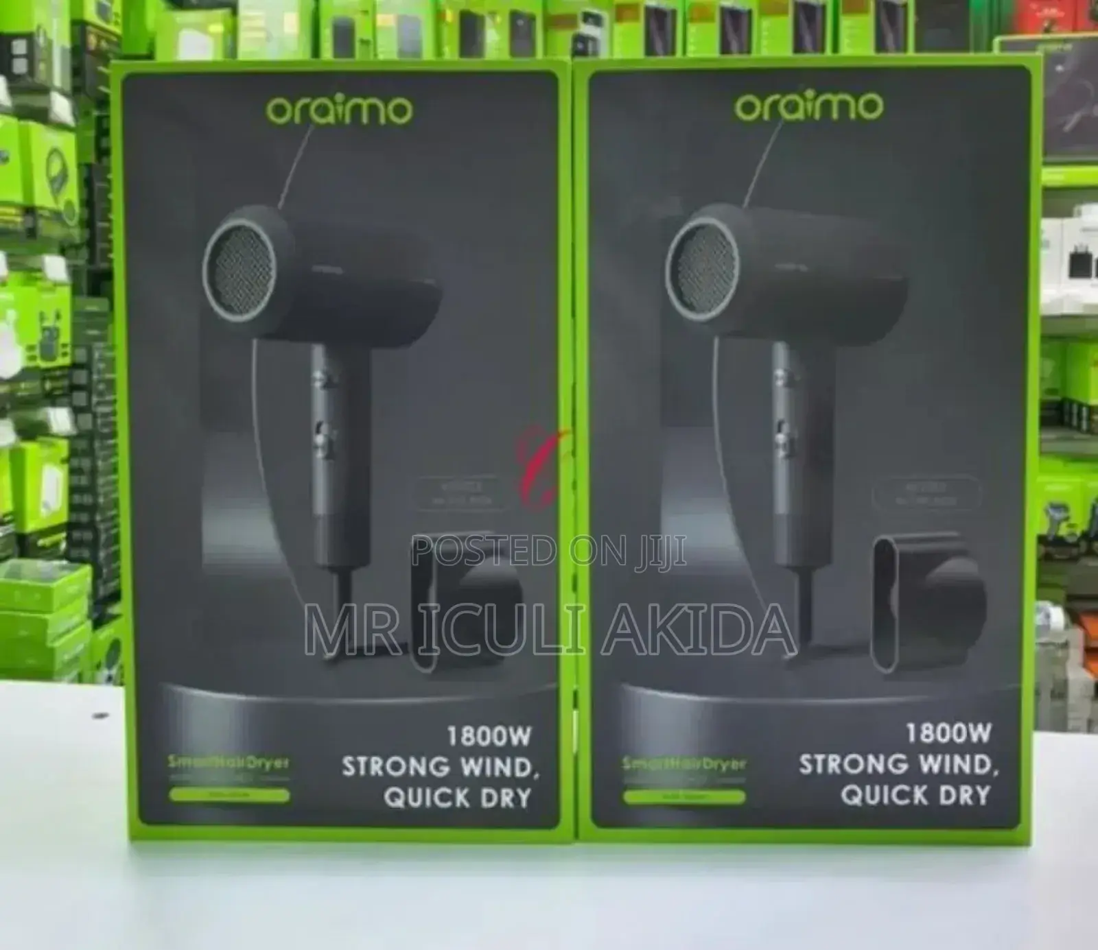 Oraimo Smart Hair Dryer 1800W Negative Smart Ion Hair Dryer
