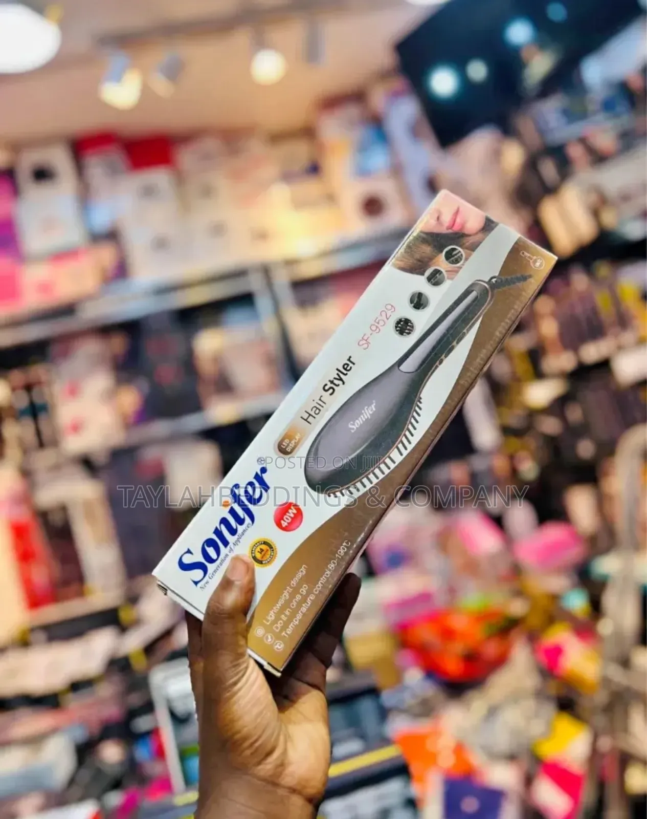 Sonifer Women Hot Styler Electric Hair Brush Straightener