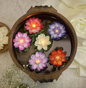 Candles Lights, Floating Diyas Diwali Home Decor (Pack of 6)