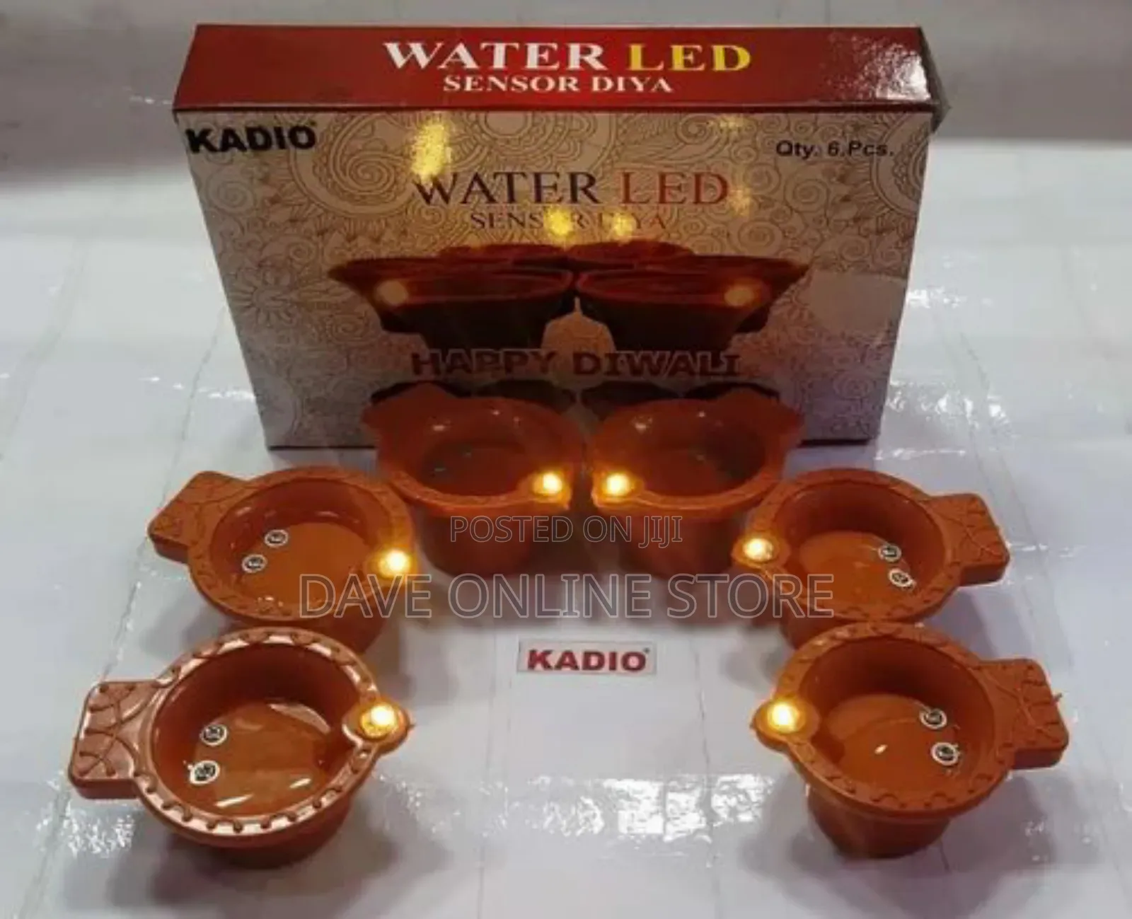 Plastic Diwali Items Led Water Sensor Diya