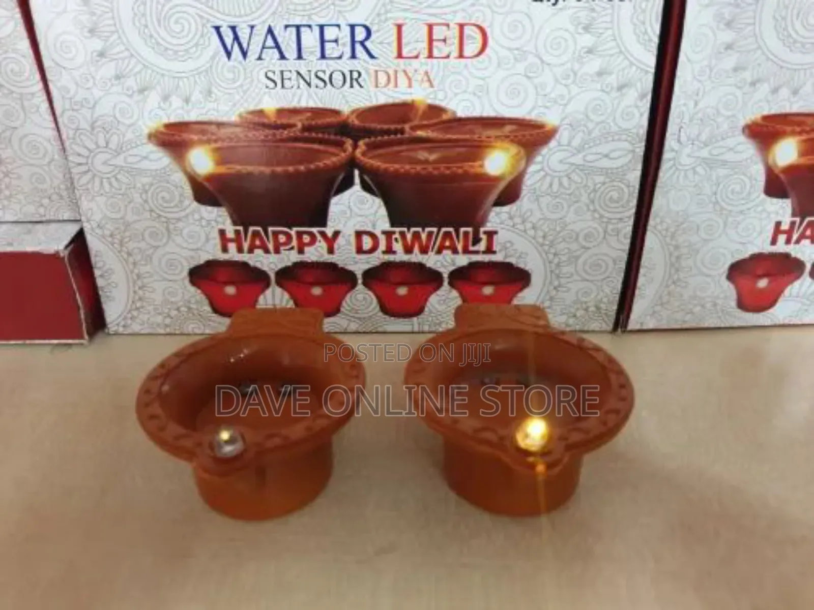 Plastic Diwali Items Led Water Sensor Diya