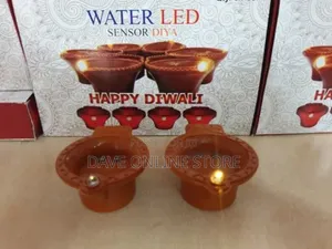 Plastic Diwali Items Led Water Sensor Diya