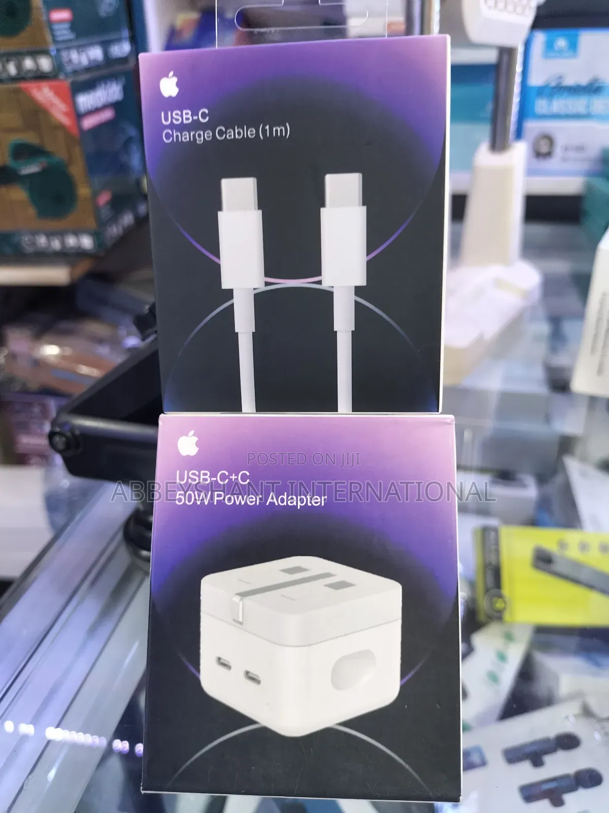 iPhone 14 Pro Charger 50W USB-C+C Power Adapter USB-C