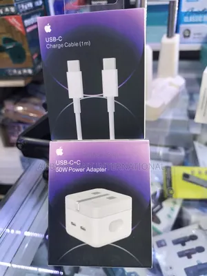 iPhone 14 Pro Charger 50W USB-C+C Power Adapter USB-C