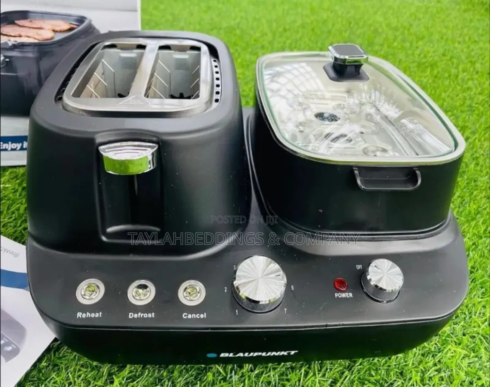 2 in 1 Breakfast Maker With Bread Toaster and Cooking Pot
