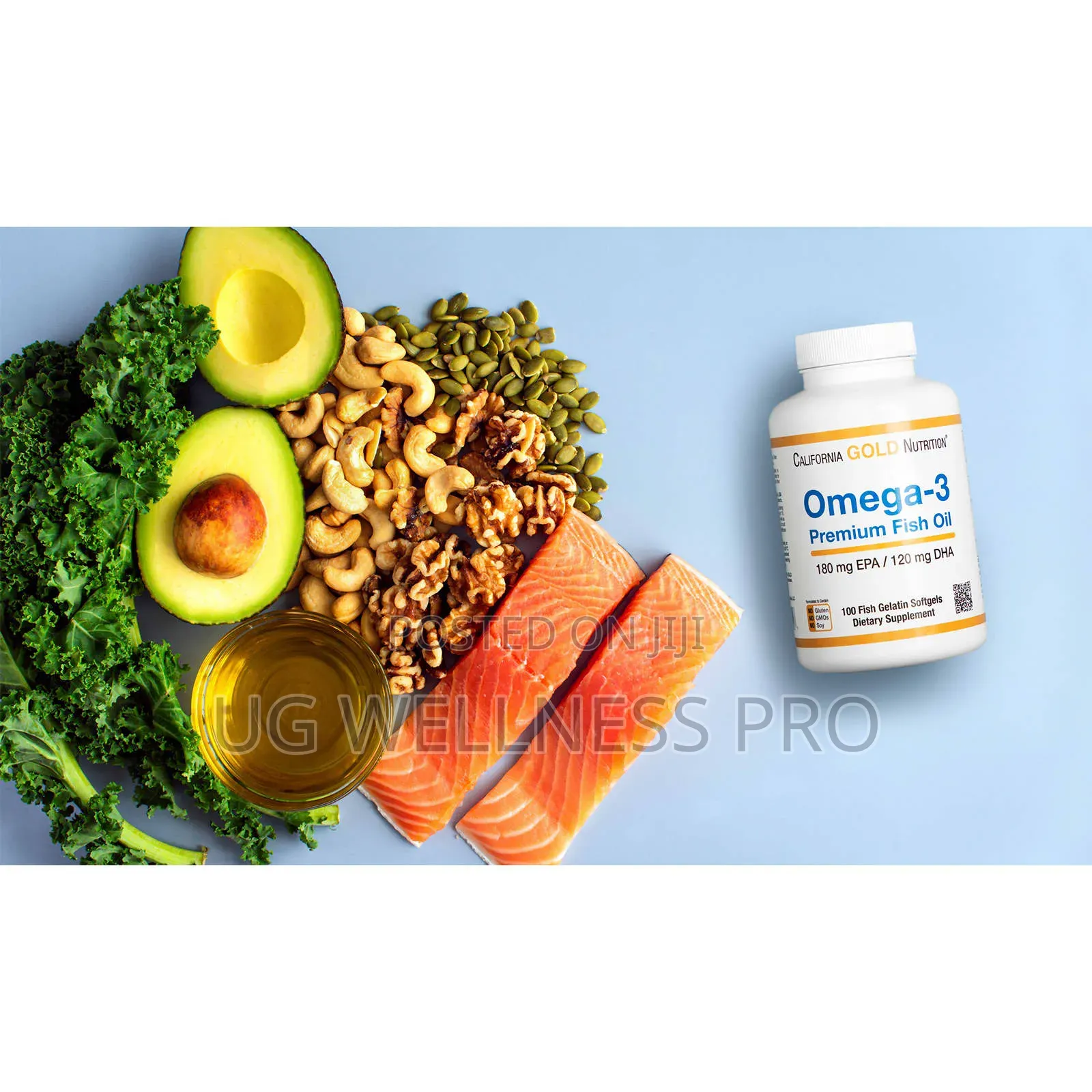 California Gold Nutrition, Omega-3 Premium Fish Oil, 100s