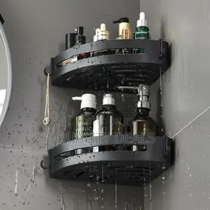 Bathroom Corner Rack, Wall Mount Bathroom Kitchen Shelf