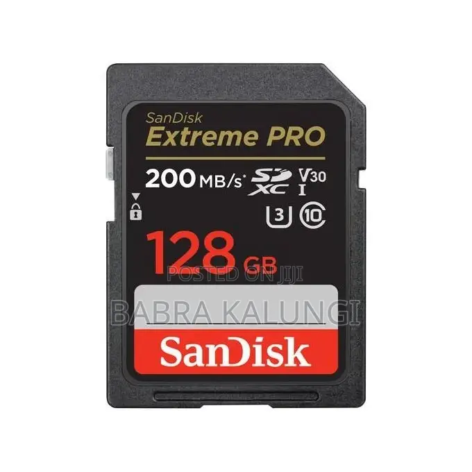Sandisk 128GB Extreme PRO UHS-I SDXC Memory Card