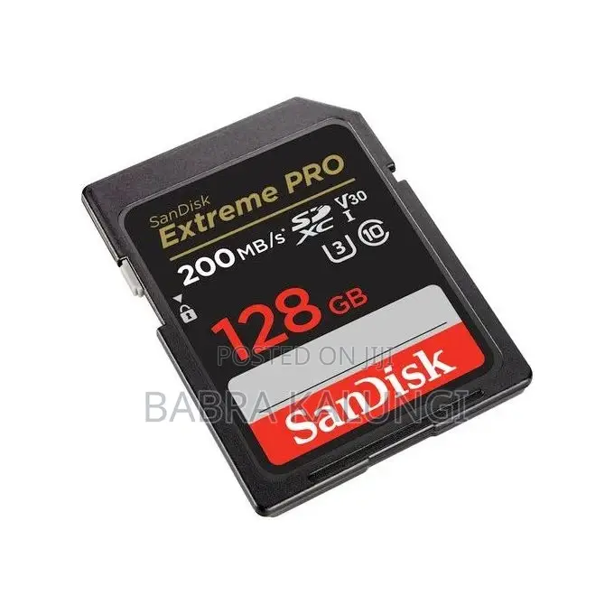 Sandisk 128GB Extreme PRO UHS-I SDXC Memory Card