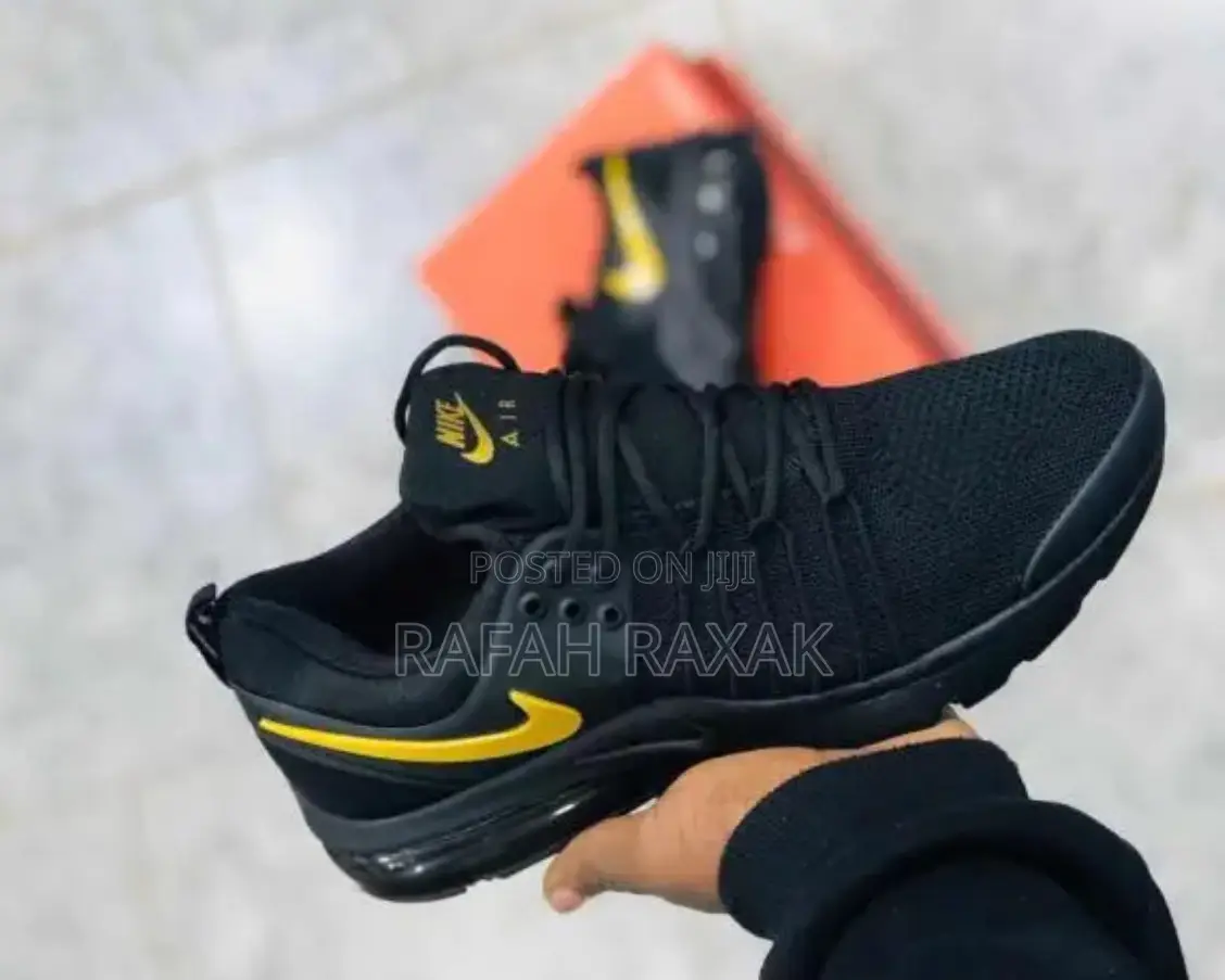 Original Black/Yellow Nike Presto Running Trainer Sneakers