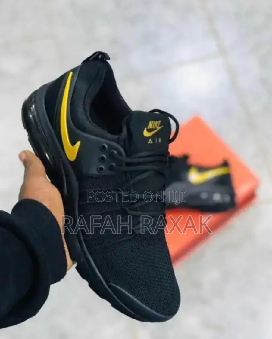 Original Black/Yellow Nike Presto Running Trainer Sneakers