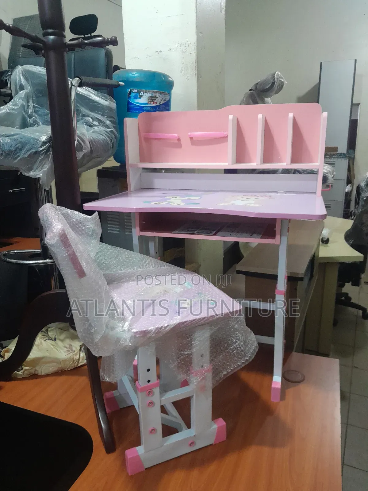 Pink Children's Table With Chair