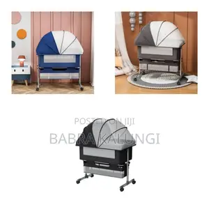 Photo - Travel Bed for Baby, Portable Baby Playpen With Entryway