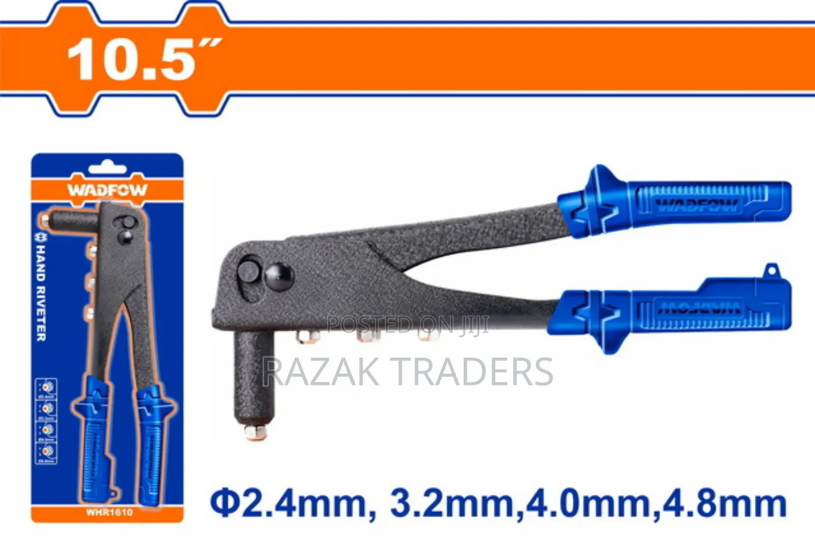 WADFOW Hand Riveter 10.5" (WHR1610)