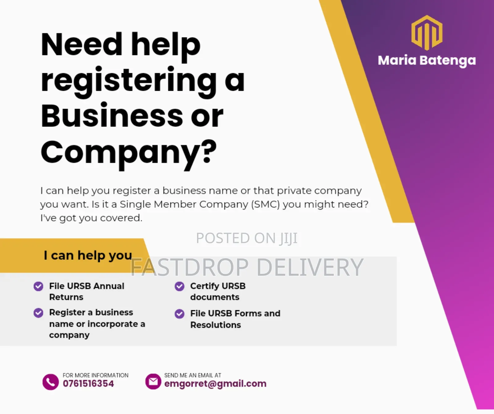 URA Tax Filing, Company and Business Registration