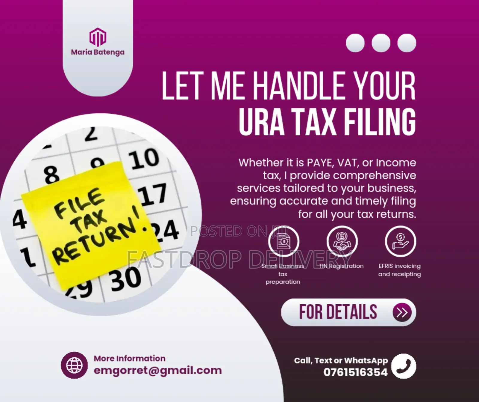URA Tax Filing, Company and Business Registration