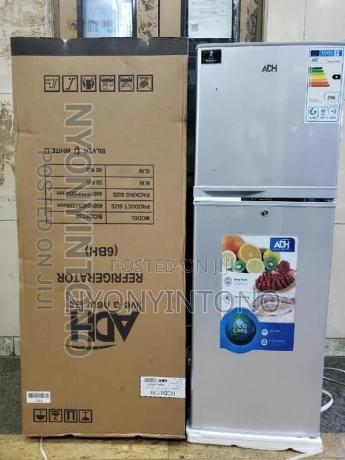 Adh Double Door 168liters Refrigerator for Abig Family