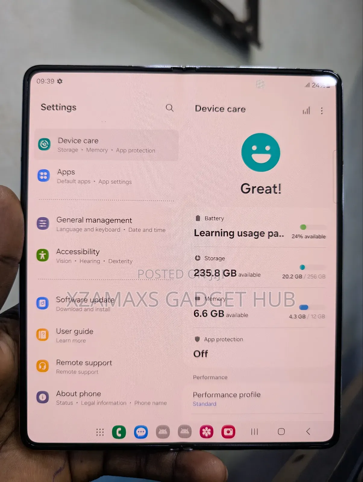 Samsung Galaxy Z Fold 5 256 GB Gold