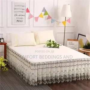 Cotton Bedliner Bed Skirt Cream 5*6 6*6