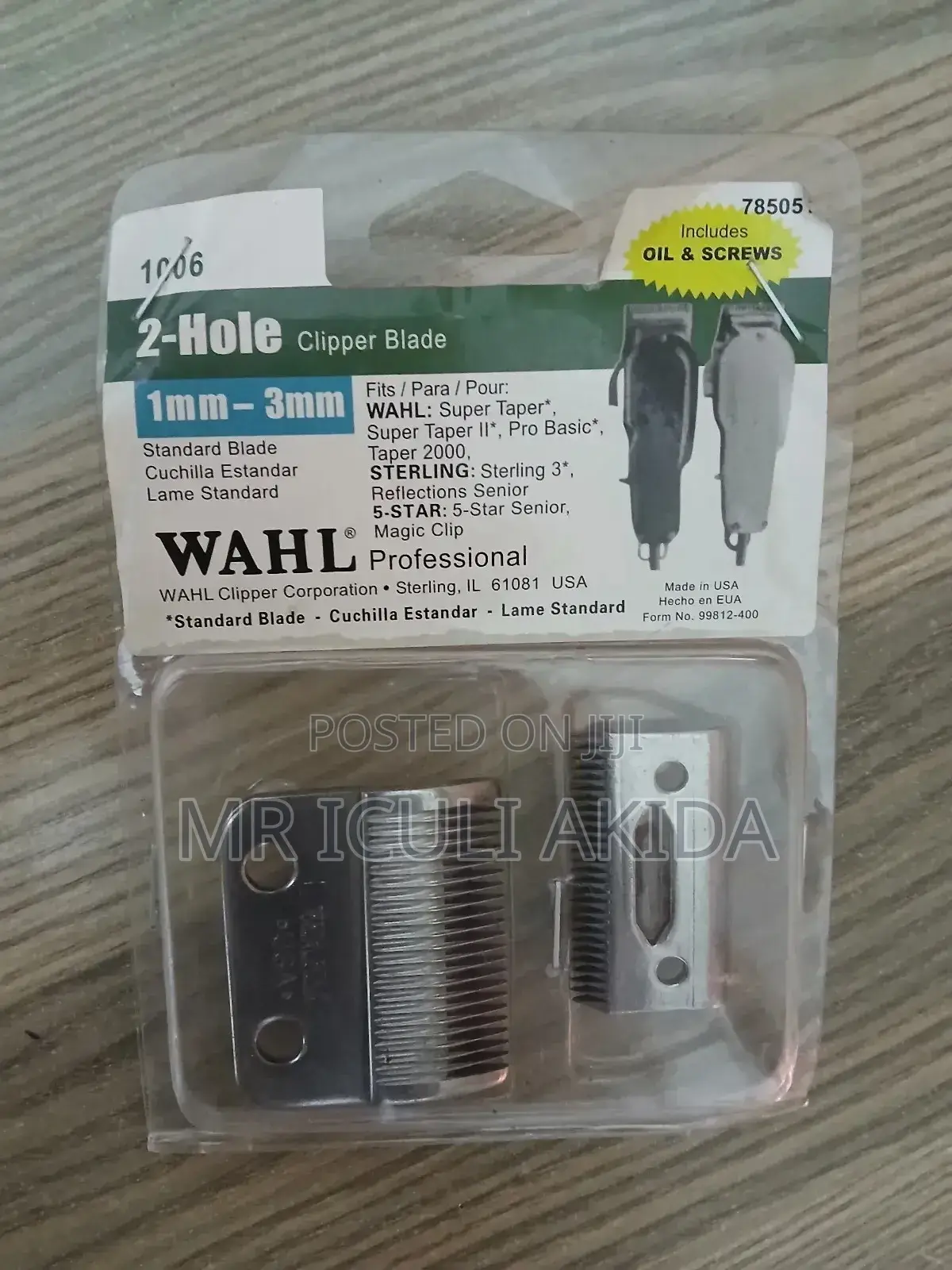 Wahl 2hole 1mm-3mm Clipper Standard Replacement Blades