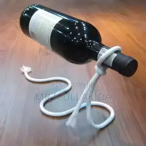 Suspension Smart Iron Art Rope Decoration Wine Bottle Holder