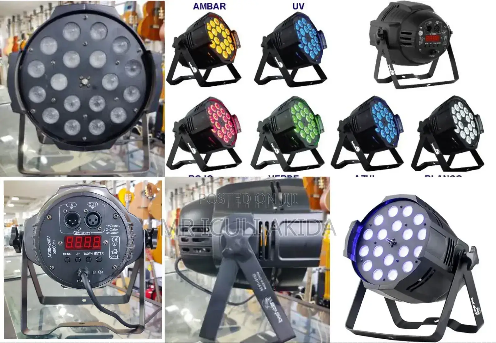 6n1 18eyesx15w Best Vision RGB Auto DMX Stage Light Par Cans