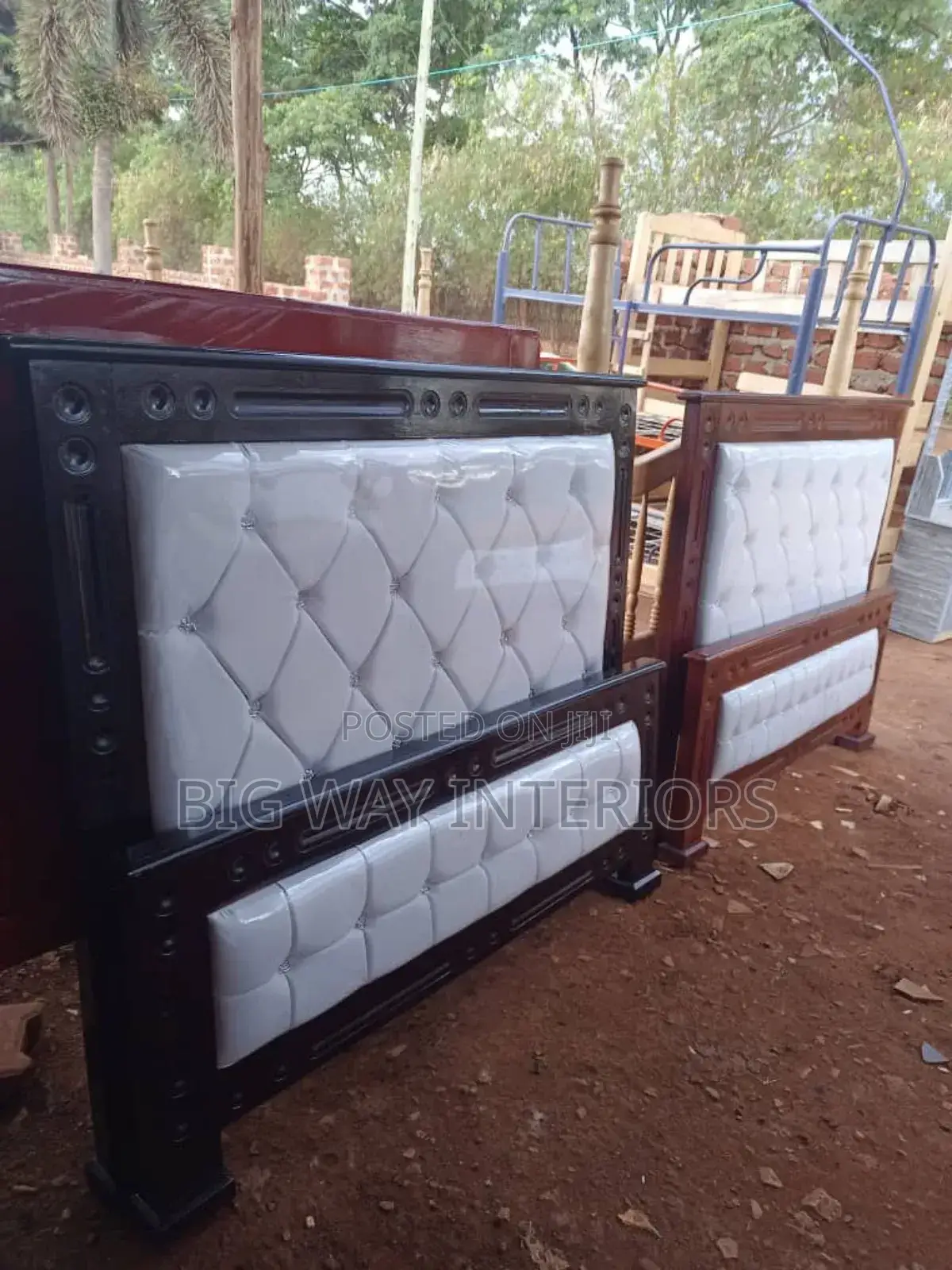 5by6 White Leather Bed Oct4