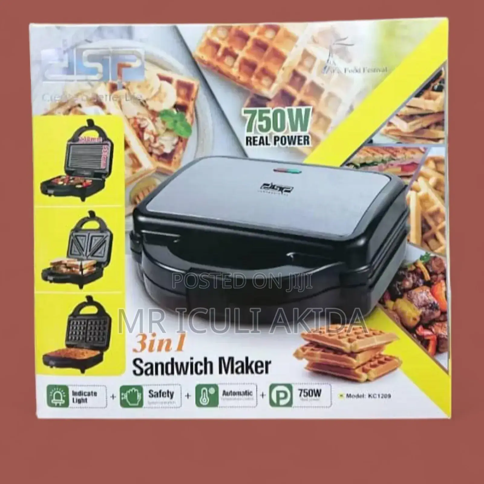 DSP 3in1 750w Electric Sandwich Maker