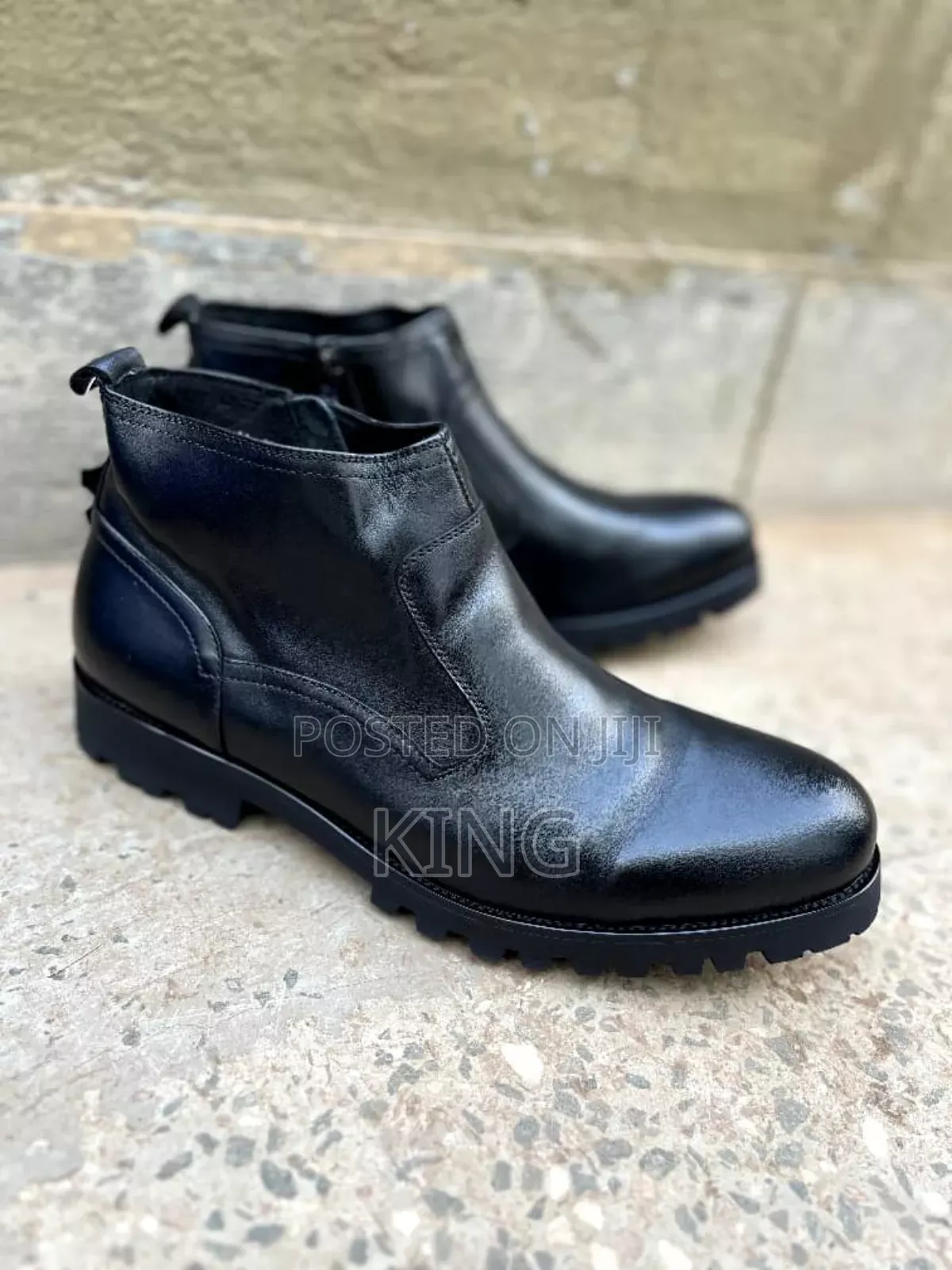 Function Gentle Leather Boots. Men