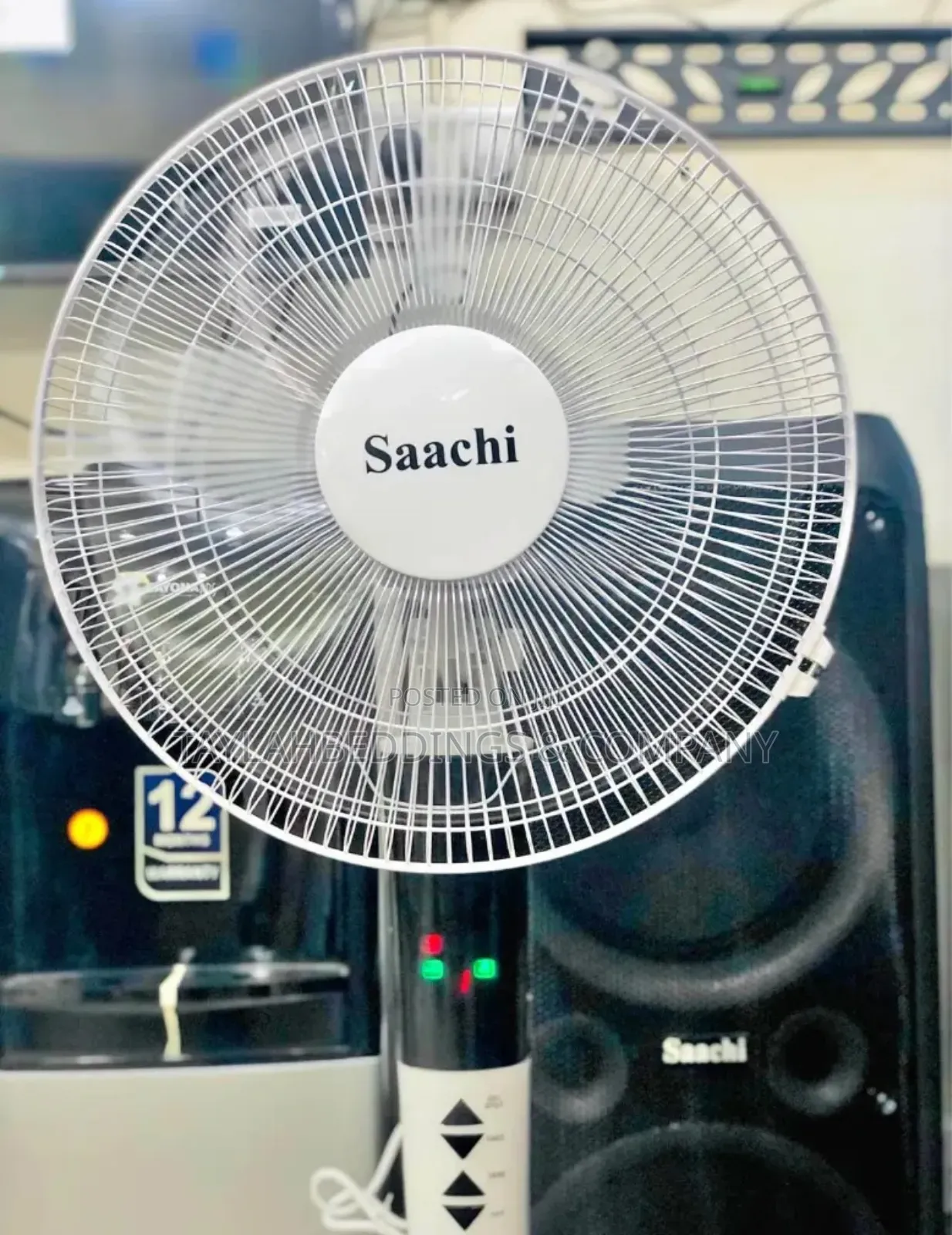 Saachi 16 Inch Fan With Remote Control 3speeds 3windows