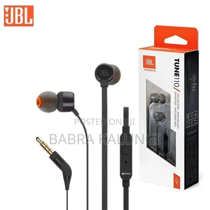 Jbi Tune 110 Wired in-Earbud Headphones