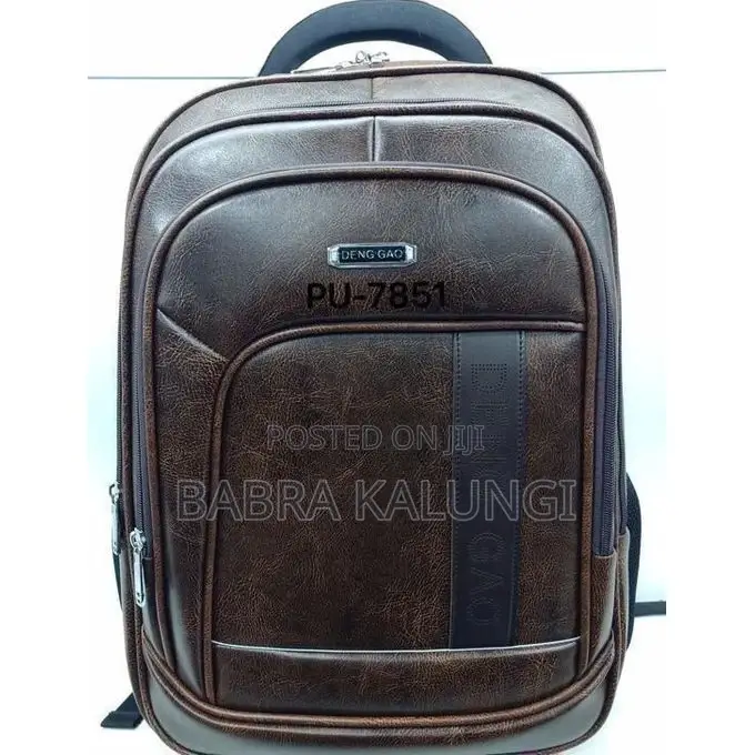 DENGGAO 20 Inch Leather Carry-on Travel Backpack