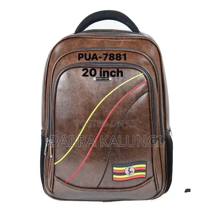 DENGGAO 20 Inch Leather Carry-on Travel Backpack