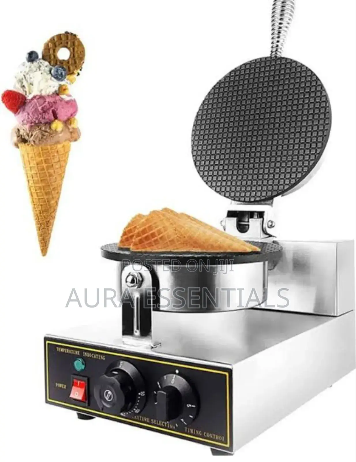 Stainless Steel Waffle Cone Making Machine