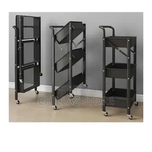 3 Tier Foldable Cart With Wheels.