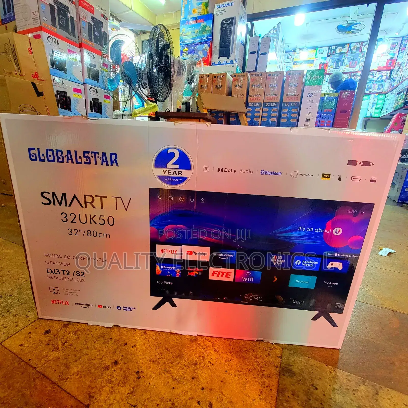 Globalstar 32 Inches Smart Tv And Free To Air