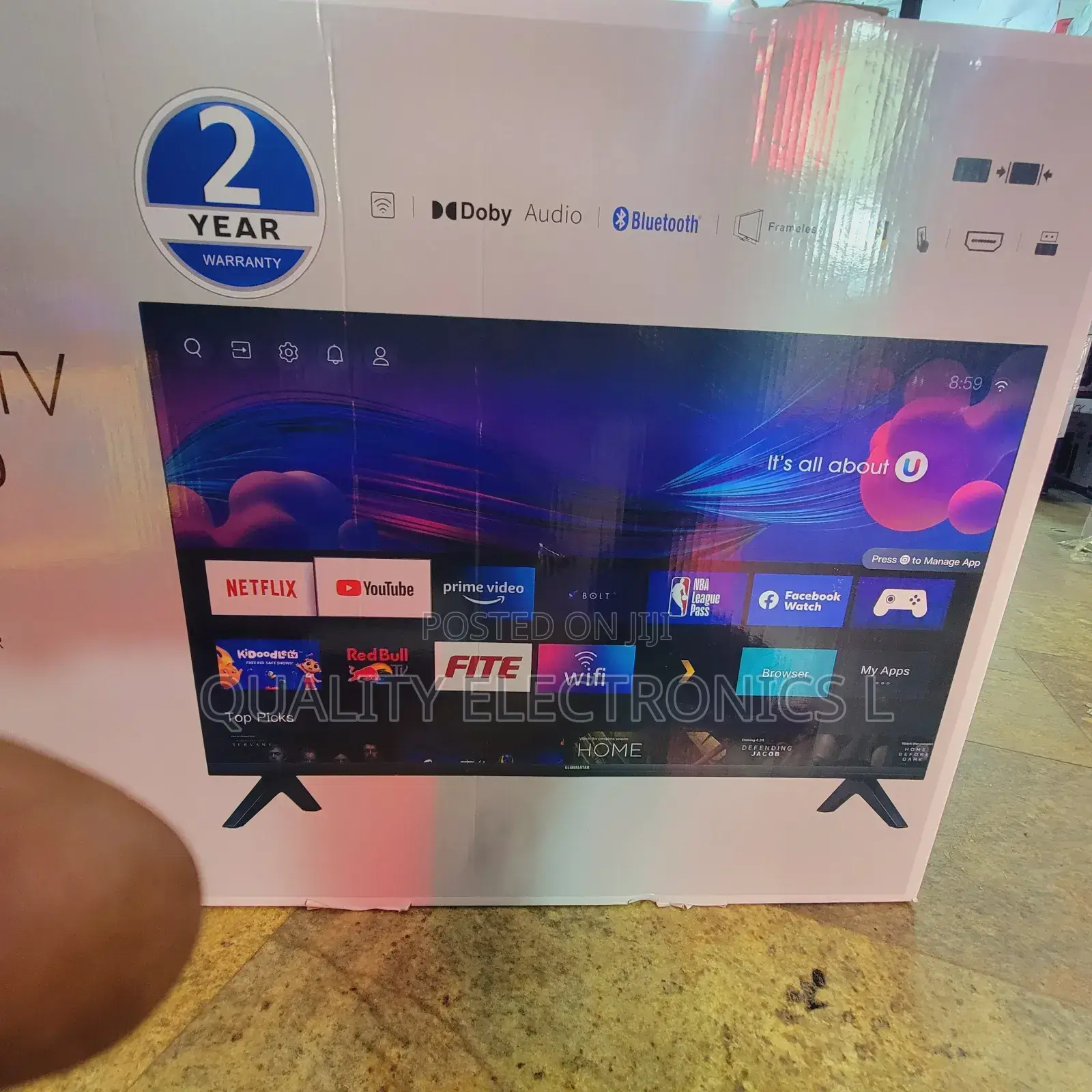 Globalstar 32 Inches Smart Tv And Free To Air