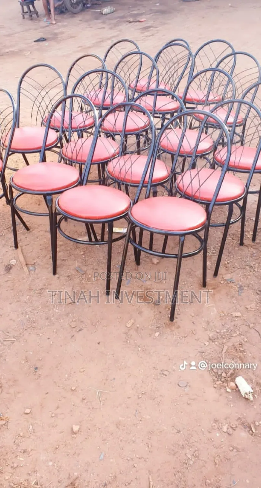 Metallic Chairs Back