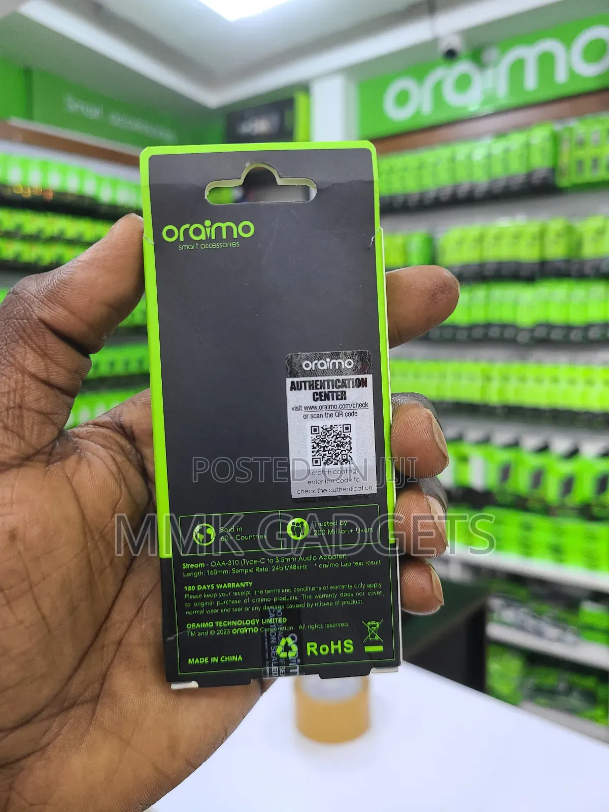 Oraimo Typce C Earphone Jack