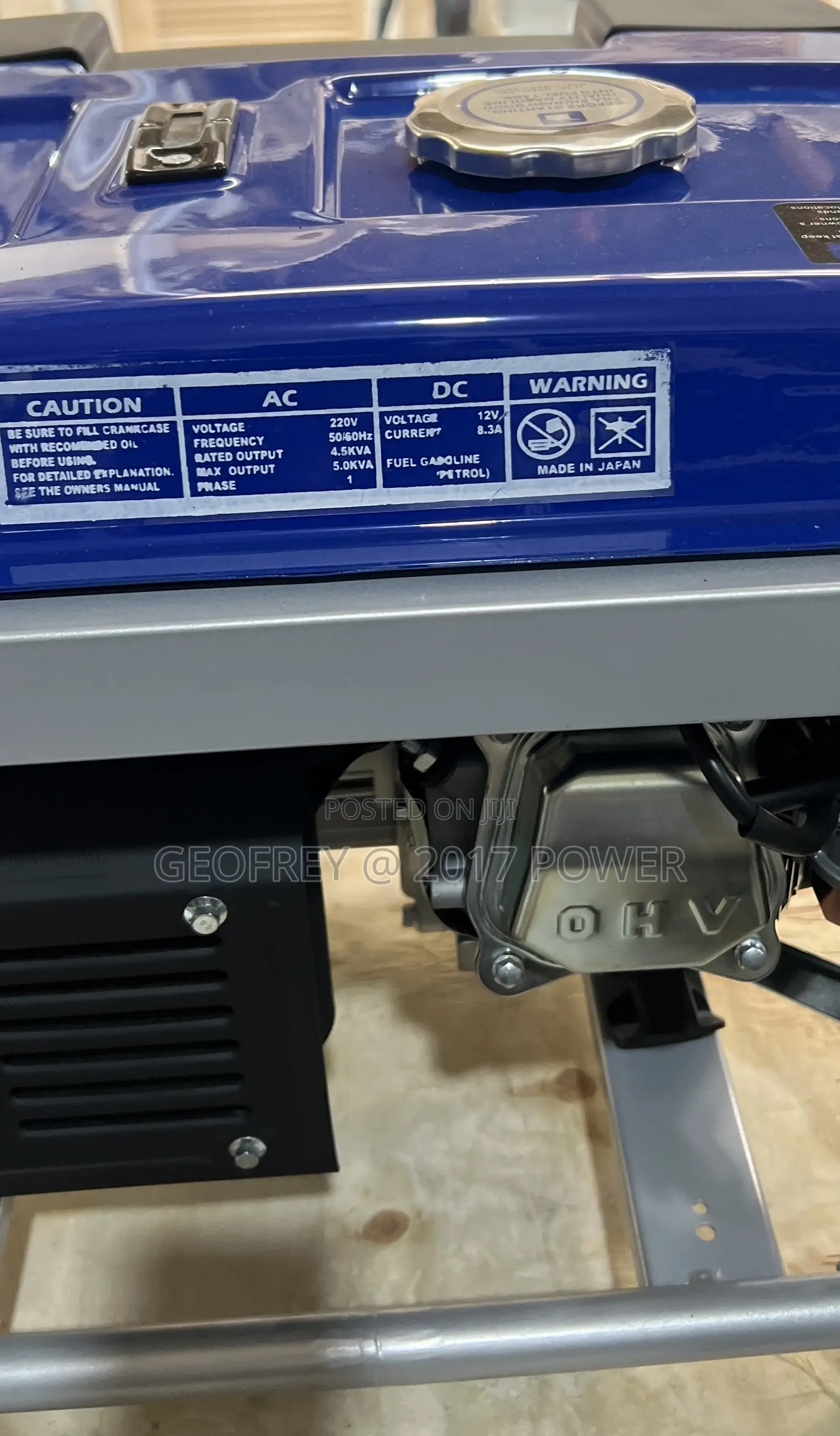 Yamaha 5kva Petrol Generator Japan Made
