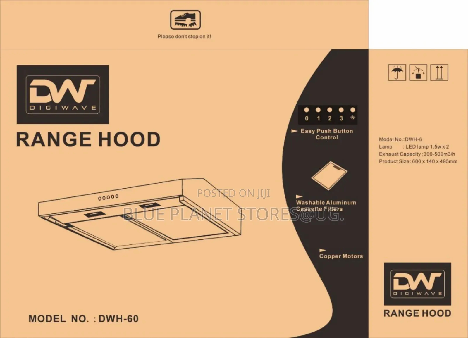 DIGIWAVE "DW" 60cm Chimney/Cooker Hoods \\ SILVER COLOR.