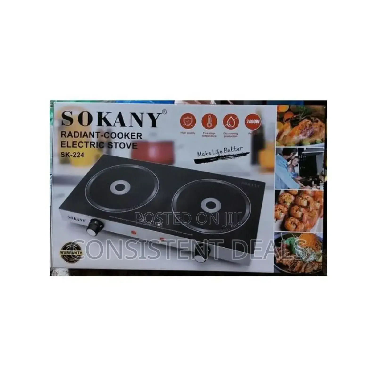 Sokany Double Infrared Electric Cooker Stove
