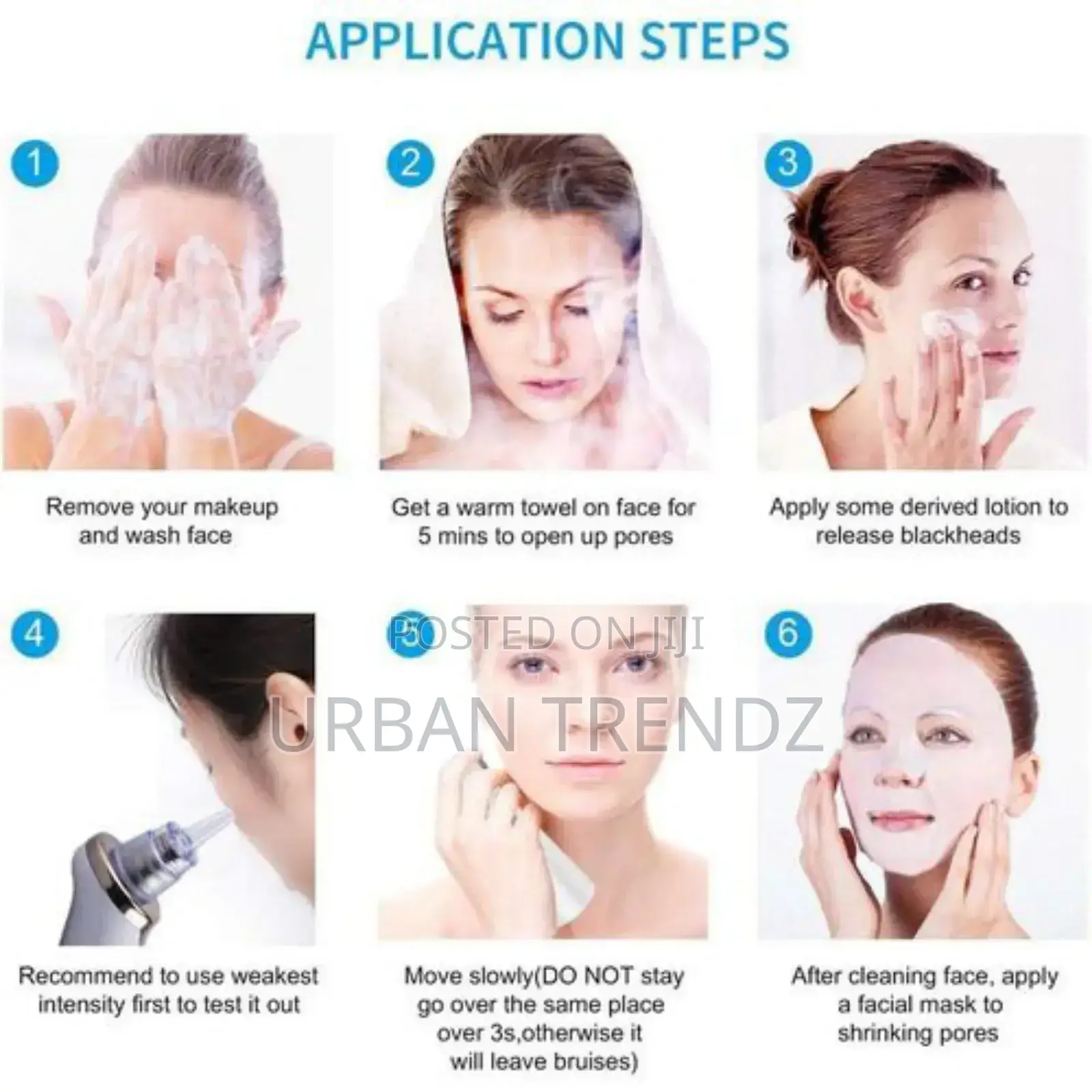 Electric Facial 5 in 1 Blackhead Remover Skin Acne Cleaner